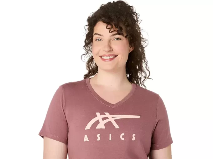 ASICS STRIPES V-NECK FÜR DAMEN ASICS STRIPES V-NECK FÜR DAMEN