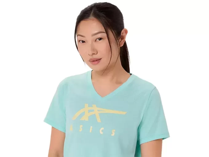 ASICS STRIPES V-NECK FÜR DAMEN ASICS STRIPES V-NECK FÜR DAMEN