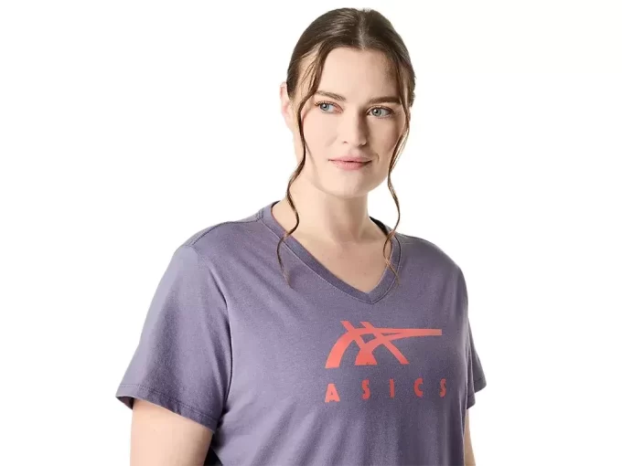 ASICS STRIPES V-NECK FÜR DAMEN ASICS STRIPES V-NECK FÜR DAMEN