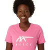 ASICS STRIPES V-NECK FÜR DAMEN ASICS STRIPES V-NECK FÜR DAMEN