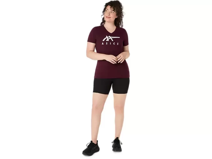 ASICS STRIPES V-NECK FÜR DAMEN ASICS STRIPES V-NECK FÜR DAMEN