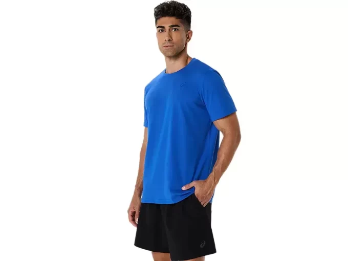 ASICS T-SHIRT MIT SPIRALE-STICKEREI ASICS T-SHIRT MIT SPIRALE-STICKEREI