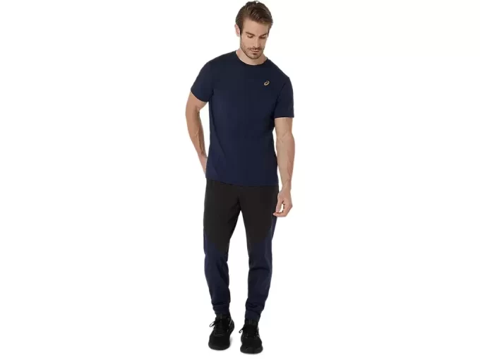 ASICS T-SHIRT MIT SPIRALE-STICKEREI ASICS T-SHIRT MIT SPIRALE-STICKEREI
