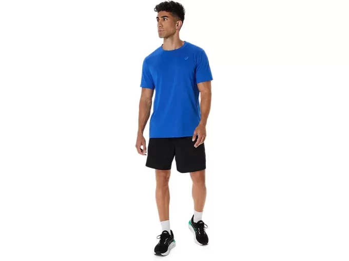 ASICS T-SHIRT MIT SPIRALE-STICKEREI ASICS T-SHIRT MIT SPIRALE-STICKEREI