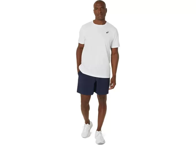 ASICS T-SHIRT MIT SPIRALE-STICKEREI ASICS T-SHIRT MIT SPIRALE-STICKEREI