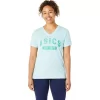 DAMEN-KURZARM-T-SHIRT MIT V-AUSSCHNITT „EST 1977“ DAMEN-KURZARM-T-SHIRT MIT V-AUSSCHNITT „EST 1977“