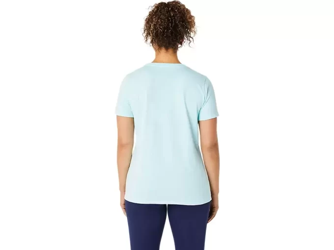 DAMEN-KURZARM-T-SHIRT MIT V-AUSSCHNITT „EST 1977“ DAMEN-KURZARM-T-SHIRT MIT V-AUSSCHNITT „EST 1977“