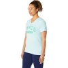 DAMEN-KURZARM-T-SHIRT MIT V-AUSSCHNITT „EST 1977“ DAMEN-KURZARM-T-SHIRT MIT V-AUSSCHNITT „EST 1977“