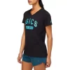 DAMEN-KURZARM-T-SHIRT MIT V-AUSSCHNITT „EST 1977“ DAMEN-KURZARM-T-SHIRT MIT V-AUSSCHNITT „EST 1977“