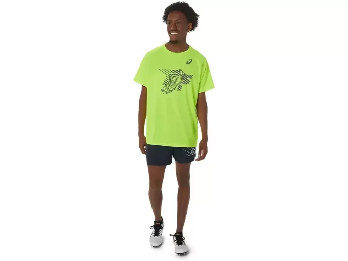 HERRENSCHUHE GRAFISCHES KURZARM-TOP