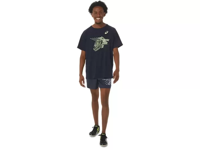 HERRENSCHUHE GRAFISCHES KURZARM-TOP
