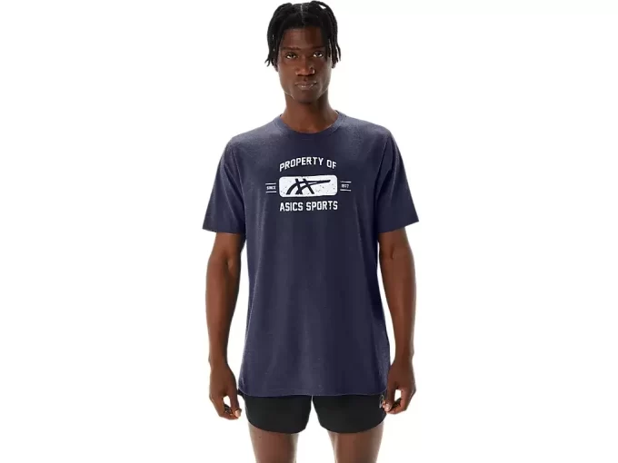KURZARM-SPORT-T-SHIRT „PROPERTY OF ASICS“ KURZARM-SPORT-T-SHIRT „PROPERTY OF ASICS“
