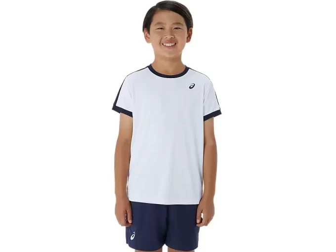 KURZARM-TENNIS-OBERTEIL FÜR JUNGEN KURZARM-TENNIS-OBERTEIL FÜR JUNGEN