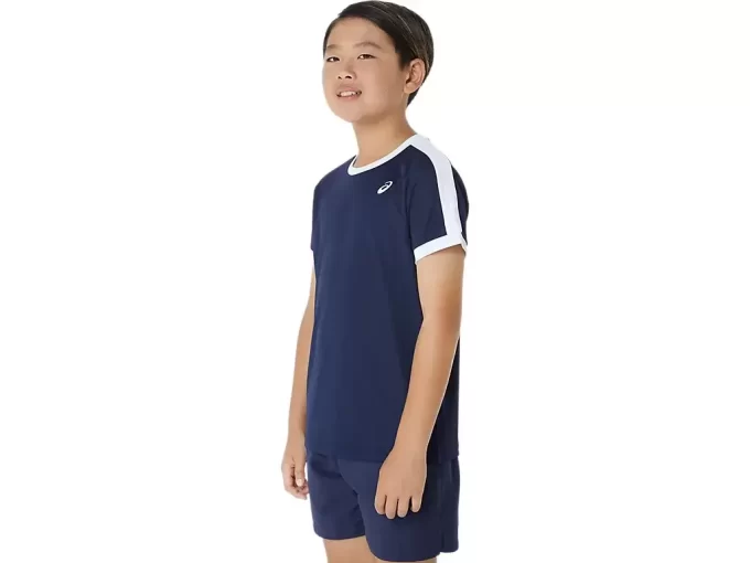 KURZARM-TENNIS-OBERTEIL FÜR JUNGEN KURZARM-TENNIS-OBERTEIL FÜR JUNGEN