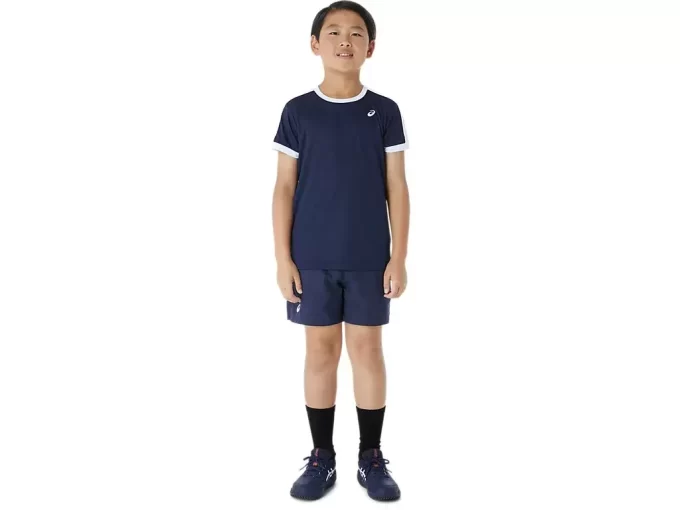 KURZARM-TENNIS-OBERTEIL FÜR JUNGEN KURZARM-TENNIS-OBERTEIL FÜR JUNGEN