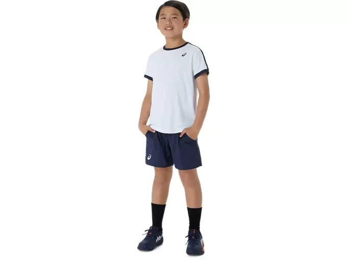 KURZARM-TENNIS-OBERTEIL FÜR JUNGEN KURZARM-TENNIS-OBERTEIL FÜR JUNGEN