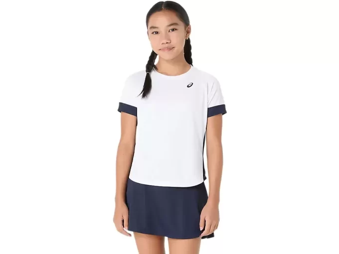 MÄDCHEN-TENNIS-KURZARM-TOP MÄDCHEN-TENNIS-KURZARM-TOP