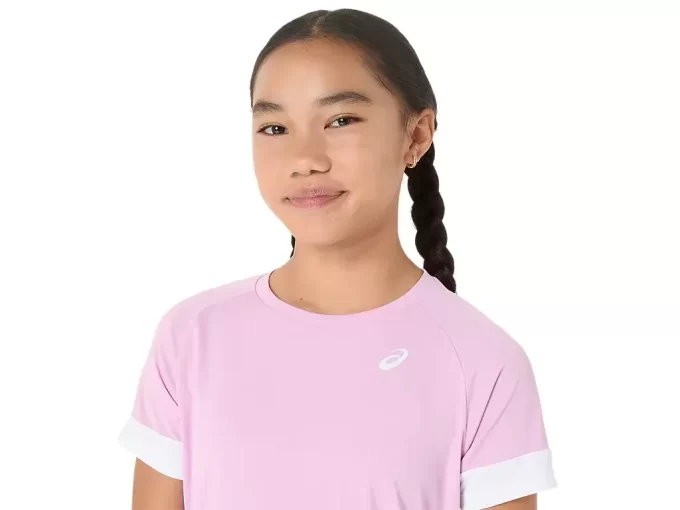 MÄDCHEN-TENNIS-KURZARM-TOP MÄDCHEN-TENNIS-KURZARM-TOP