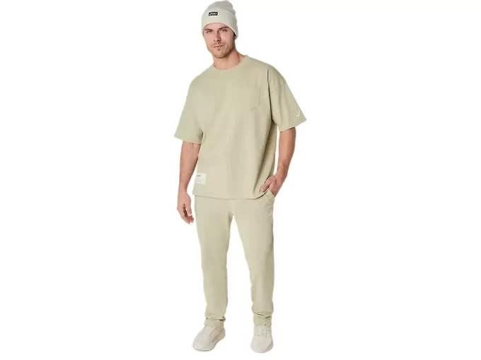 SCHWERES, LOCKERES T-SHIRT MIT TASCHEN SCHWERES, LOCKERES T-SHIRT MIT TASCHEN