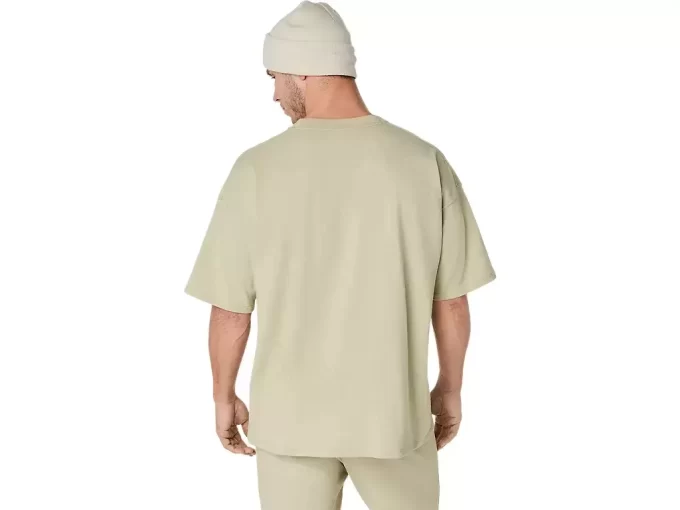 SCHWERES, LOCKERES T-SHIRT MIT TASCHEN SCHWERES, LOCKERES T-SHIRT MIT TASCHEN