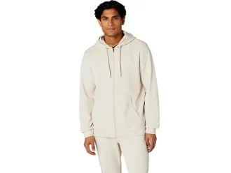 SWEAT-KAPUZENPULLOVER MIT DURCHGEHENDEM REISSVERSCHLUSS