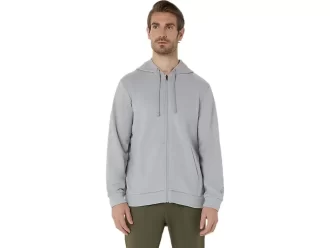 SWEAT-KAPUZENPULLOVER MIT DURCHGEHENDEM REISSVERSCHLUSS