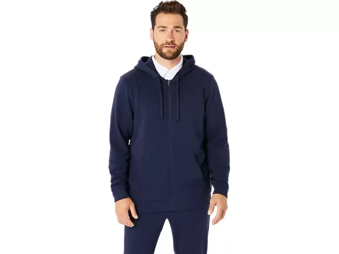 SWEAT-KAPUZENPULLOVER MIT DURCHGEHENDEM REISSVERSCHLUSS SWEAT-KAPUZENPULLOVER MIT DURCHGEHENDEM REISSVERSCHLUSS
