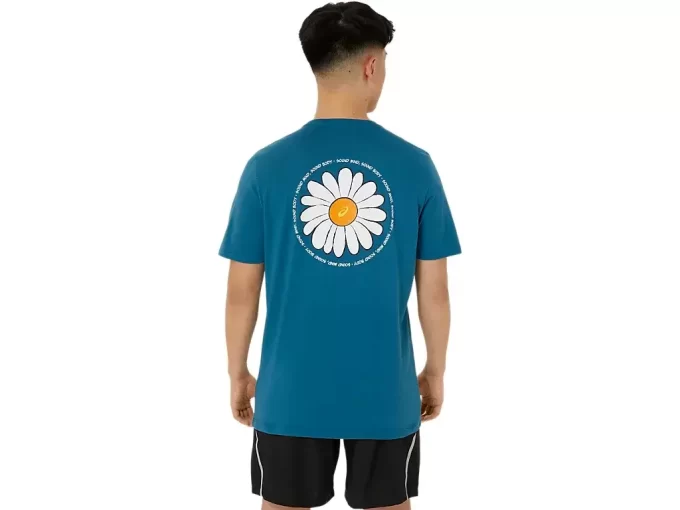 UNISEX ASICS DAISY BACK PRINT KURZARM-T-SHIRT