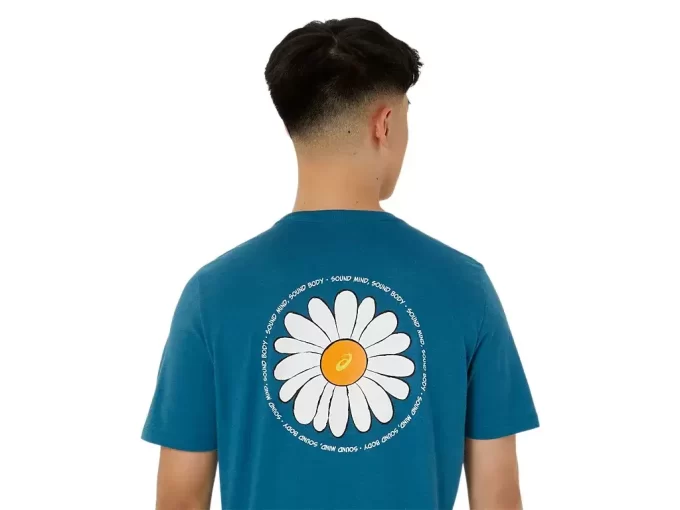 UNISEX ASICS DAISY BACK PRINT KURZARM-T-SHIRT