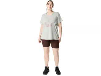 V-Ausschnitt mit Sonnenblumen-Slogan für Damen
